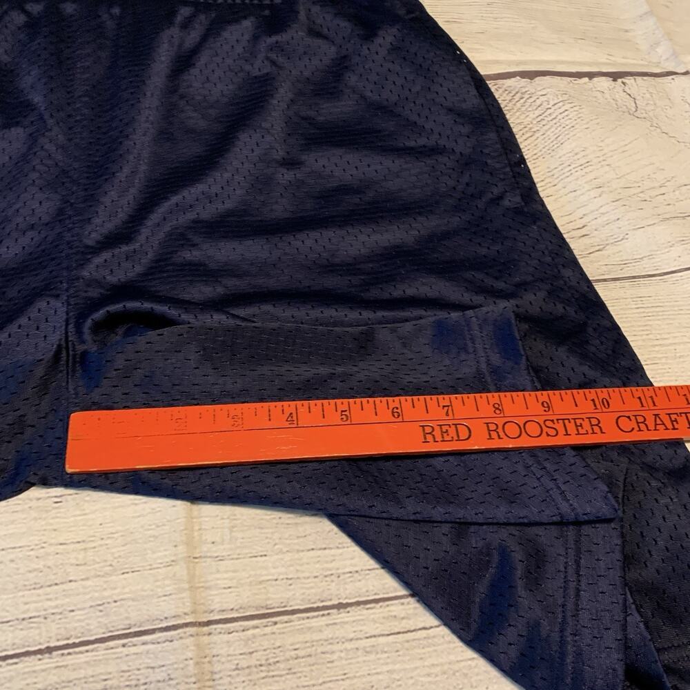 Men's Navy Athletic Shorts with Gold Logo - Picture 8 of 12